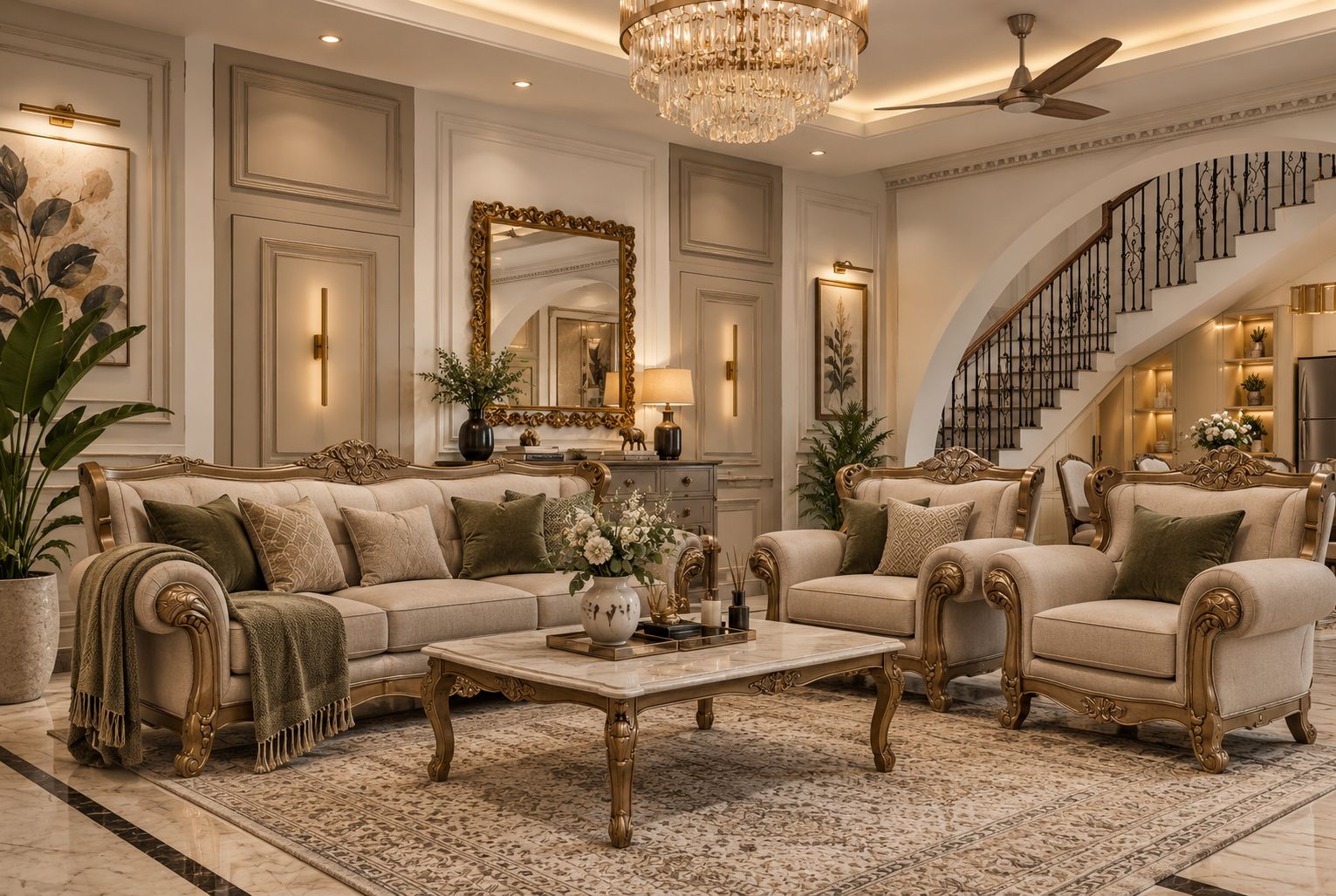 Family villa interior